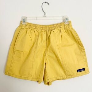 NWT Patagonia Funhogger Shorts Yellow XS